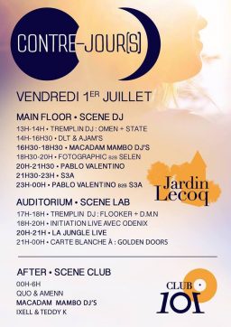 festival contre-jours, musique electro, clermont-ferrand, Jardin Lecoq, contre-plongées, DJ
